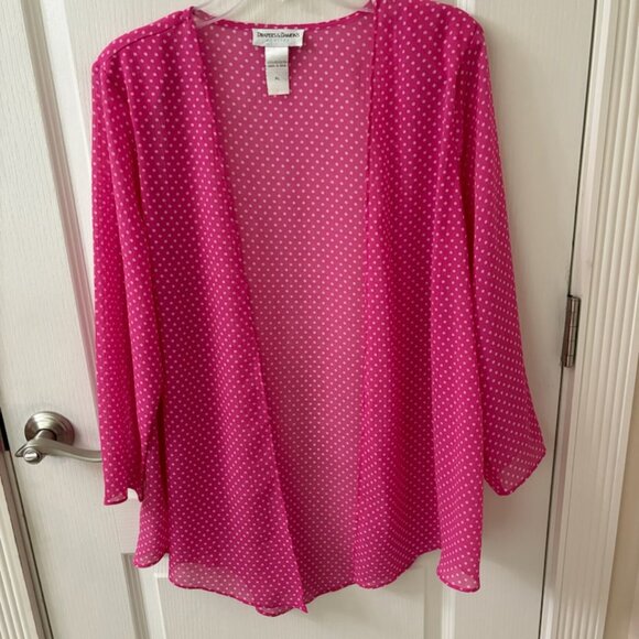 Draper's & Damon's Pink/White Dot Jacket Dress, PL - Picture 5 of 8